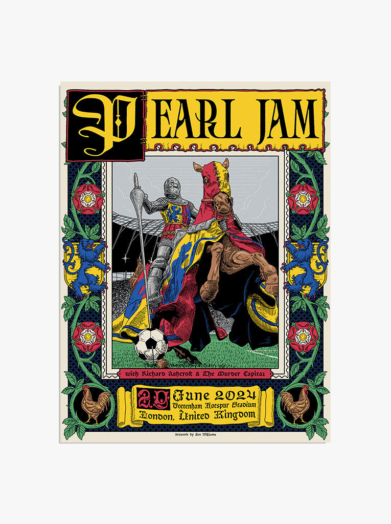 Pearl Jam 06/29/24 London Event Poster - Show Edition – Conflux Co