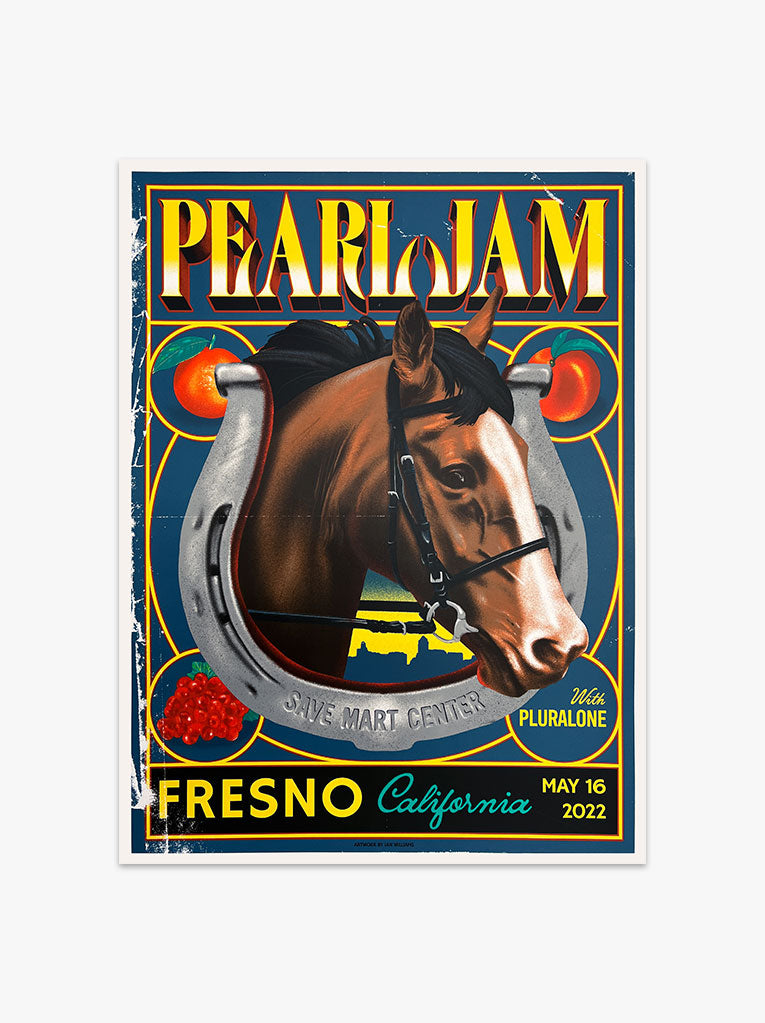 Pearl Jam 05/16/22 Fresno Poster – Conflux Co Pearl Jam 05/16/22 Fresno Poster – Conflux Co