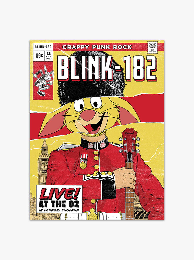 blink-182 2023 London Event Poster