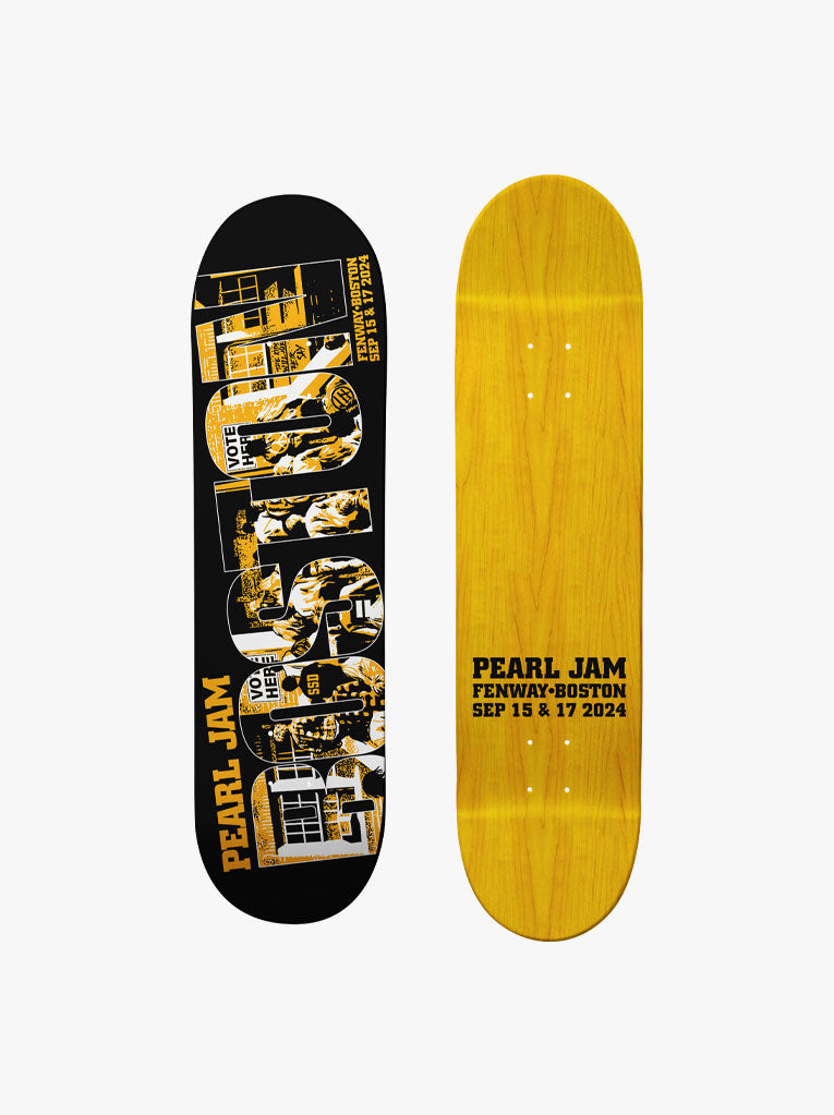 Pearl Jam Boston 2024 Skate Deck