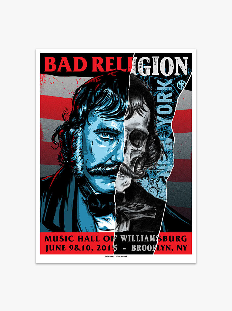 Bad Religion 06/09/15 & 06/10/15 Brooklyn Poster