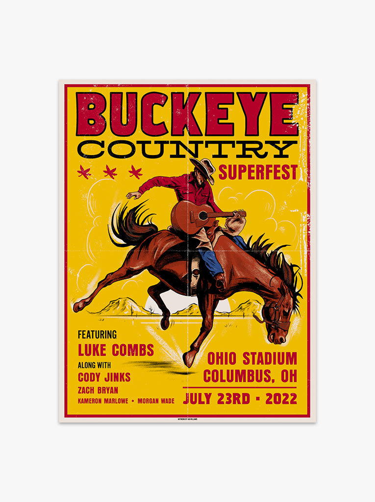 Buckeye Country Superfest 2022 Event Poster