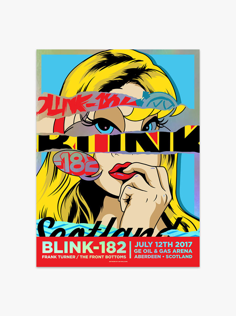 blink-182 07/12/17 Aberdeen Poster (Foil)