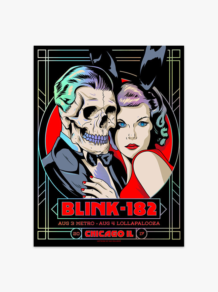 blink-182 08/03/17 - 08/04/17 Chicago Poster (Foil)