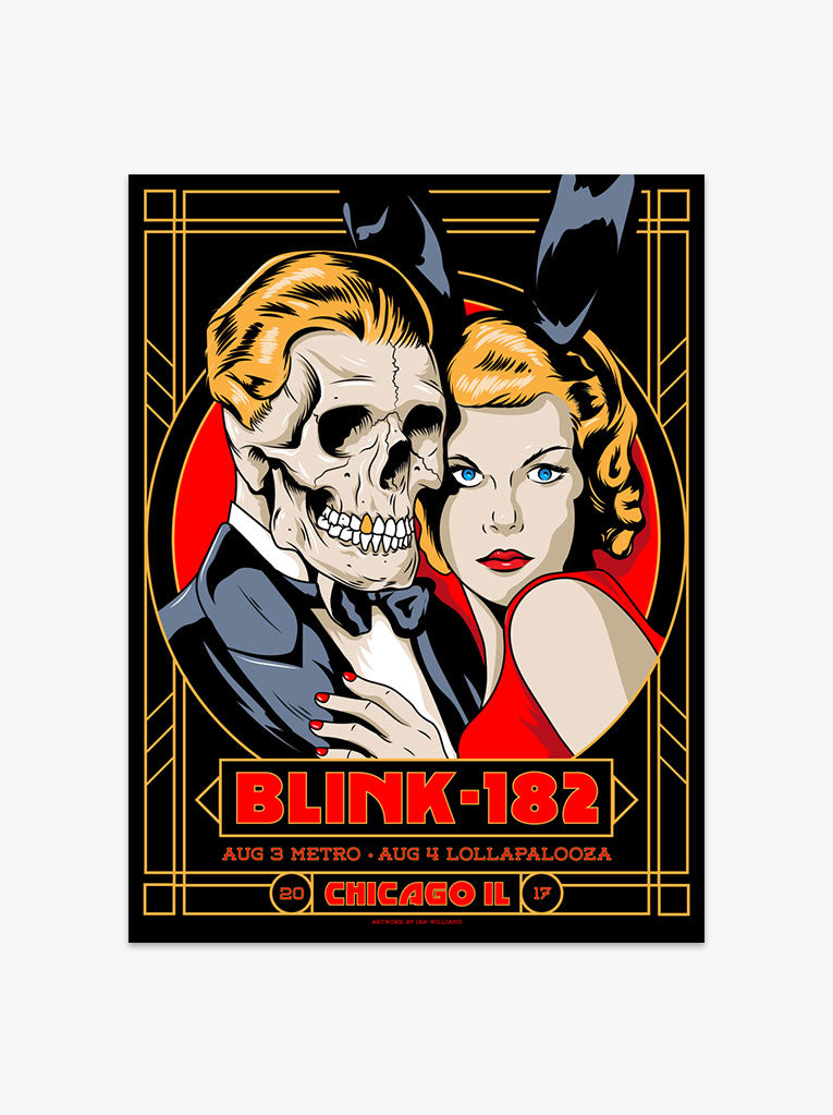 blink-182 08/03/17 - 08/04/17 Chicago Poster (Regular)