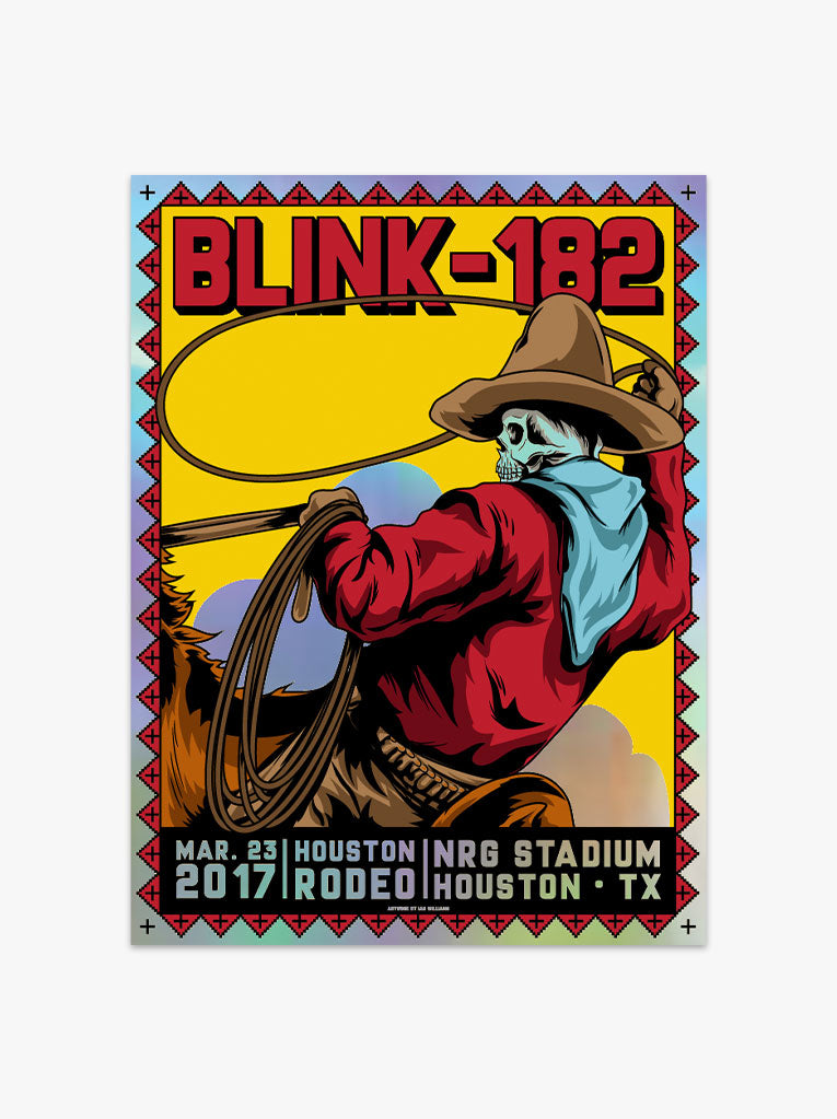 blink-182 03/23/17 Houston Poster (Foil)