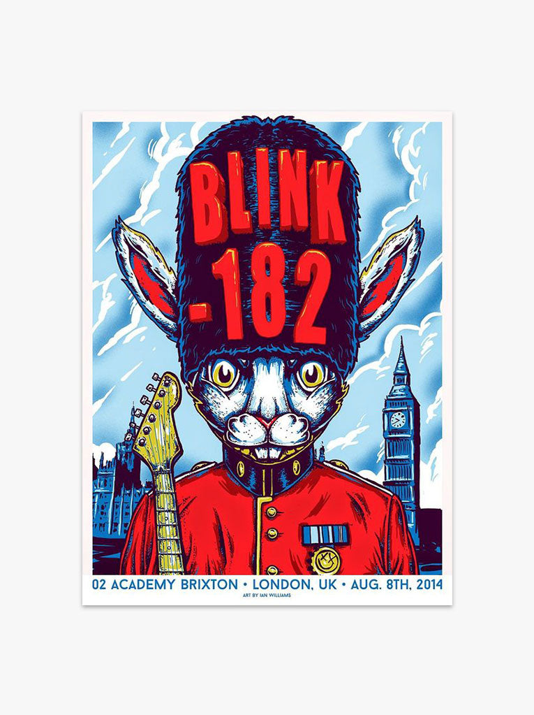 blink-182 08/04/14 London Poster