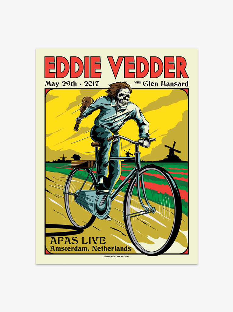 Eddie Vedder 05/29/17 Amsterdam Poster