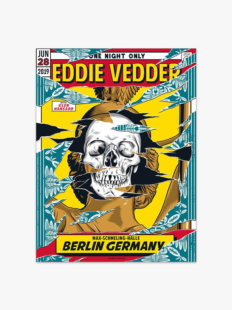 Eddie Vedder 06/28/19 Berlin Poster