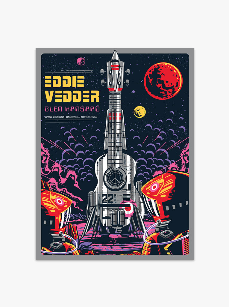 Eddie Vedder 02/22/22 Seattle Poster