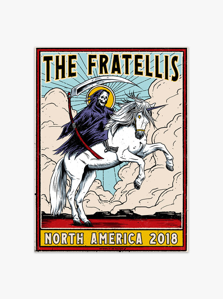 The Fratellis 2018 North American Tour Poster