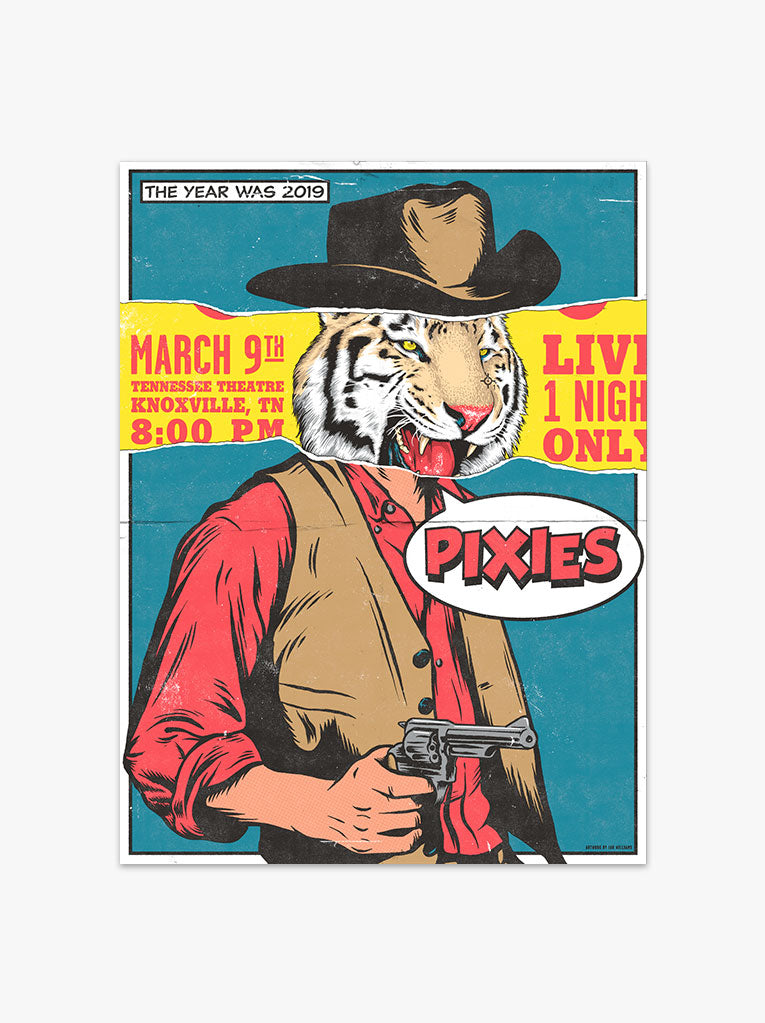 Pixies 03/09/2019 Knoxville Poster (Regular)