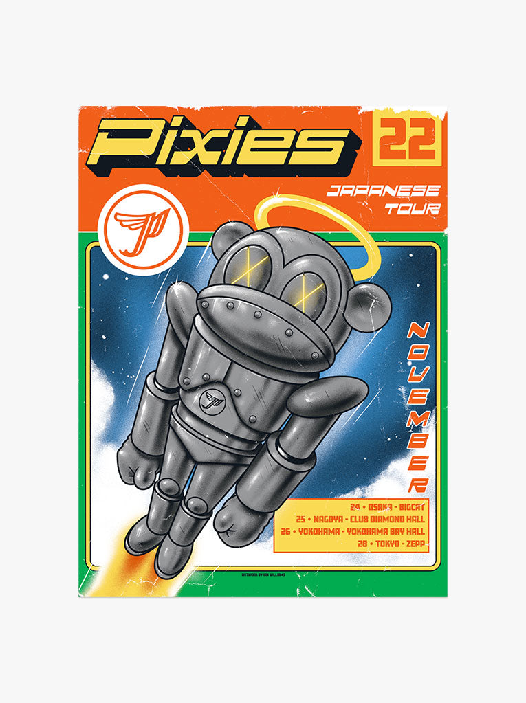 Pixies 2022 Japanese Tour Poster