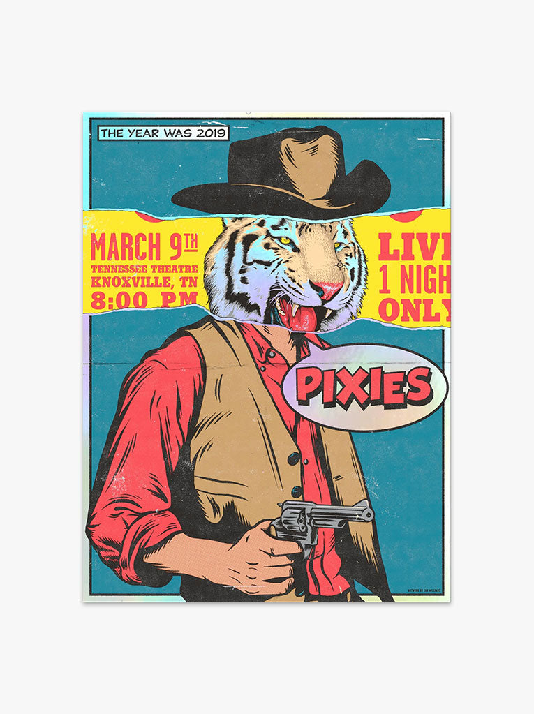 Pixies 03/09/2019 Knoxville Poster (Foil)